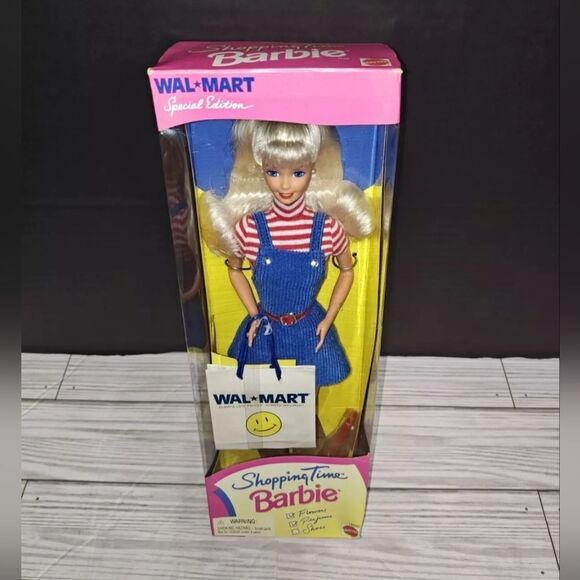 Vintage Special Edition Walmart Shopping Time Barbie Doll 1997 Mattel #18230 New - Picture 1 of 9